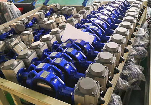 般德閥門氣動蝶閥、電動蝶閥等出口美國