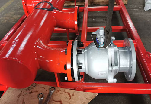 般德碳鋼法蘭球閥出口新加坡